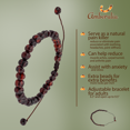 thumbnail image 5 of Ameralia Adjustable Adult Baltic Amber Bracelet - Certified Baltic sea amber - Includes gift box and customized message - The storage linen bag can be engraved - Size: 6.3" + 3.5" Polish Cherry, 5 of 5