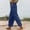 Blue, variant on LEKODE Ankle Length Pants for Women Summer Pants for Women Lounge Pants Gym Clothes Running Pants Boho Pants for Women Plus Size Pants for Curvy Women Slacks for Women Army Green L