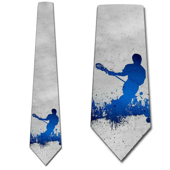 Lacrosse Ties Mens Sports Necktie Lacrosse Team Tie by Three Rooker