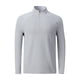 thumbnail image 4 of pstuiky camisas de manga larga para hombre, Camisa deportiva de manga larga con cuello alto, ligera, transpirable y de color liso con cremallera para hombre top de hombre s, 4 of 9