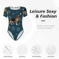 thumbnail image 6 of The Xecao German Shepherd Dog Women's Crew Neck Body Suit, a short-sleeved bodysuit and basic swimsuit, both comfort and style for dating and daily life, 6 of 9