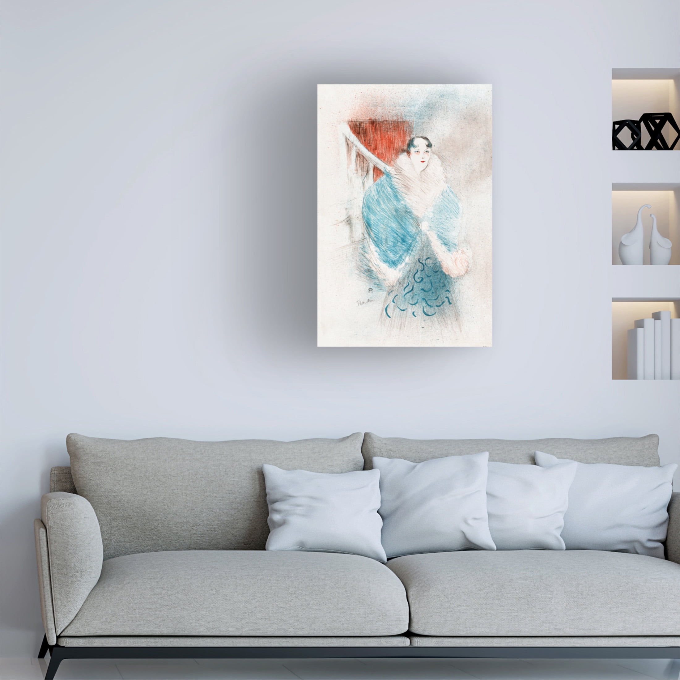 Trademark Fine Art Pictufy Elsa, Dite La Viennoise 1897 Canvas Wall Art