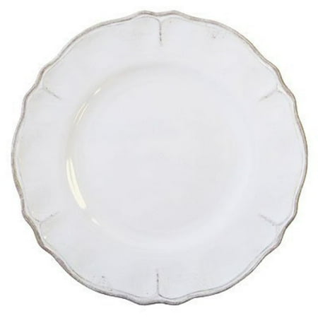 Le Cadeaux Rustica Antique White - Melamine Dinner Plates - Set of 8