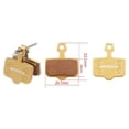 thumbnail image 4 of Bicycle Parts Disc Brake Pad Resin Brake Pads 1 Pair 29 Grams Bike Components E1 E3 E2 E5 Gold Metal High Quality, 4 of 9