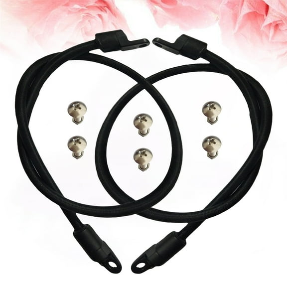 Worgeous  18 Pcs/1 Kayak Accessories Elastic Cord Replacement Boat Black Bungee Kayaks