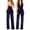 Dark Blue, variant on Kiplyki Trendy Pants for Women Equin Color Short-sleeved Jumpsuit