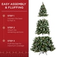 thumbnail image 4 of Árbol de Navidad Best Choice Products 7.5 pies Madera de Pino Esmerilado, 4 of 7