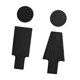 thumbnail image 5 of Letreros para baños de hombres y mujeres Letreros para puertas de baños Letreros profesionales reutilizables fáciles de instalar para baños públicos, 5 of 8