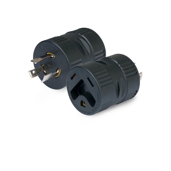 Cordon d'Alimentation Maro Adapter 2030GSA Week-End; pour la Connexion entre le Cordon d'Alimentation et la Source d'Alimentation Generator; 20 Amp / 125 Volts Mâle à 30 Amp / 125 Volts Femelle; Verrouillage