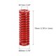 thumbnail image 2 of 3D Impresora Troquel Resorte, 2uds TM 20mm OD 70mm Largo Espiral Estampado Media Carga Compresión Molde Troquel Resortes para 3D Impresora Eléctrica Pieza, Rojo, 2 of 6