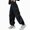 Black, variant on Zuwimk Girls Sweatpants Fleece Athletic Joggers, Teen Sweat Pants with Zipper Pockets and Drawstring(Red,3-4 Years)