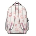 thumbnail image 3 of Pink Dog Paw Backpack for School,Cute School Bag,Schoolbag with Adjustable Shoulder Straps & Padded Back,16.9 Inch, 3 of 5