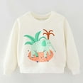 thumbnail image 2 of CYRBOKO Toddler Boys Sweatshirts, Long Sleeve Cotton Gift Crew Neck Grils Clothes White Size 4-5 T, 2 of 6