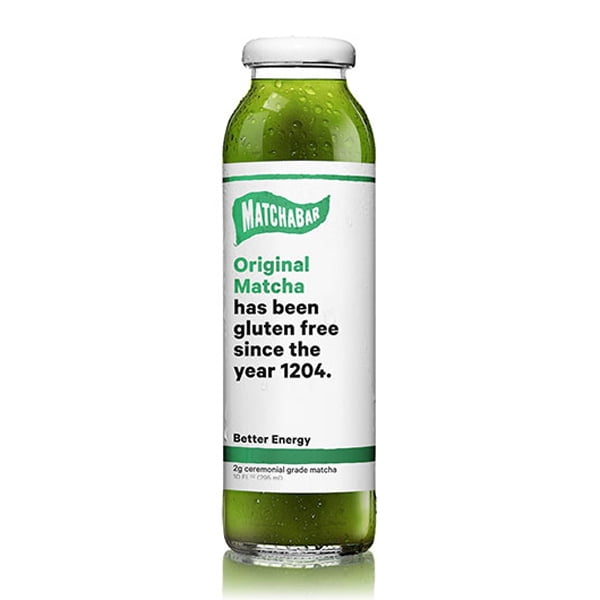 MatchaBar Original Matcha Iced Tea 10 oz Glass Bottles Pack of 12