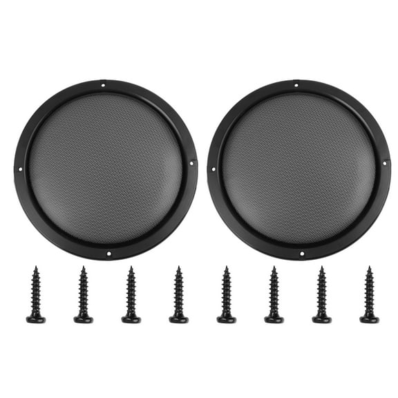 Unique Bargains 2pcs 8" Car Speaker Cover Mesh Sub Woofer Subwoofer Grill Protector