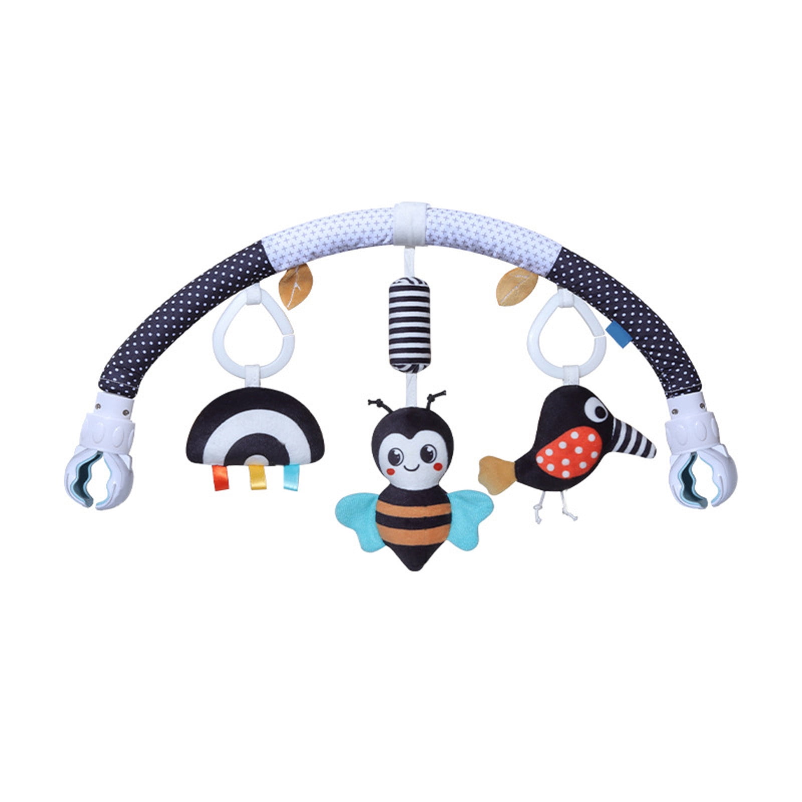 Baby Bed and Rattle Toy with Chinese Zodiac Design Soft Hanging Activity for Toddlers Indoor Play Developmental Sensory Stimulation