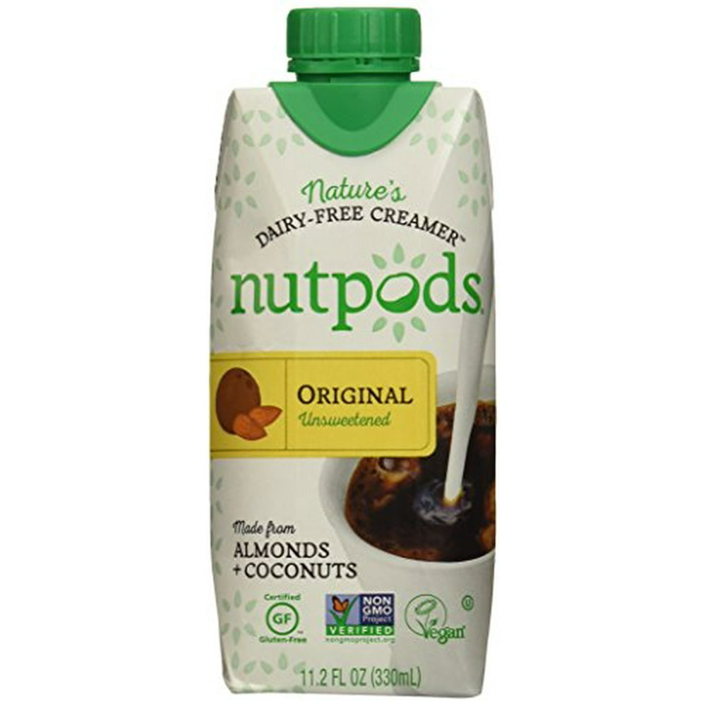 nutpods DairyFree Coffee Creamer, Unsweetened Original, 4 Pack
