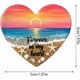 thumbnail image 3 of Lindo corazón de bolsillo de resina hecho a mano con temática de playa, adorno de bolsillo con temática marina, regalo que simboliza la amistad para la familia., 3 of 4