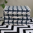 thumbnail image 1 of Boîte de Rangement en Coton et Lin Imprimée Grande Petite Boîte de Rangement en Coton Boîte de Finition avec Couvercle Poignée en Corde de Coton, 1 of 6
