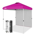 thumbnail image 3 of EAGLE PEAK 6.6 x 6.6 ft Easy Set Up Straight Leg Pop Up Outdoor Canopy with One Removable Wall,Pink, 3 of 10