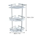 thumbnail image 2 of FELTECHELECTR Shower Floating Shelf Aluminum Shelf Silver Space-saving Bathroom Shelf Unit 1Pcs, 2 of 8
