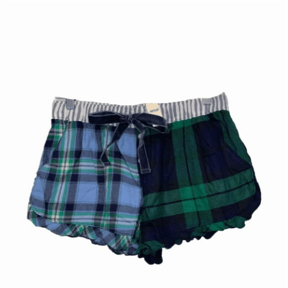 Aerie Women's Flannel Ruffle Multi Boxer, S