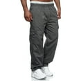 Black Cargo Pants Men Men Straight Tube Men's Pants Men's Pants Mens