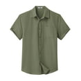 thumbnail image 5 of COOFANDY Mens Short Sleeve Dress Shirts Casual Untucked Shirt Summer Button Down Shirts, 5 of 6