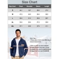 thumbnail image 5 of Pdbokew Men's Fleece Lined Hoodie Thick Hooded Jacket Winter Warm Sweatshirts Navy Blue 2XL, 5 of 8