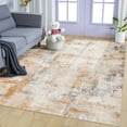 thumbnail image 2 of Astorug Modern Abstract Area Rugs 4x6, Washable Rugs for Living Room Soft Rugs for Bedroom, Khaki, 2 of 8