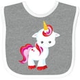 thumbnail image 3 of Inktastic Cute Unicorn, Little Unicorn, Magic Unicorn Girls Baby Bib, 3 of 4