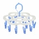 thumbnail image 5 of Percha de secado colgante redonda, giratoria plegable, pinzas para ropa portátiles, percha para tendedero colgante (azul, 2 unidades), 5 of 5
