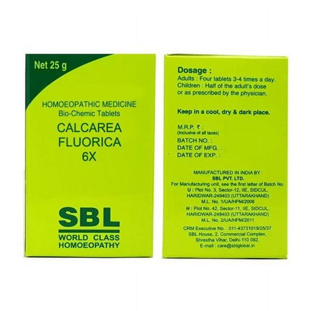 SBL Calcarea Fluorica Bio-chemic Tabs 6X