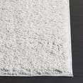 thumbnail image 3 of SAFAVIEH Rumi Blaire Solid Polyester Shag Area Rug, Light Gray, 6'7" x 6'7" Square, 3 of 7