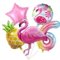 thumbnail image 6 of Tropical Flamingo Pineapple Foil Set Number 7 Color Number Balloon Girl Birthday Hawaiian Party Baby Shower Decoration, 6 of 10
