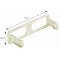 thumbnail image 3 of DecorRack Wall Mount Paper Towel Holder, Flexible Plastic Natural Finish, Cream (2 Pack), 3 of 7