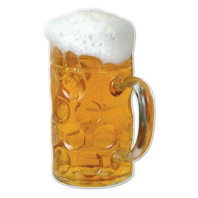 Beer Mug Wall Cling 4ft 2in x 31in by