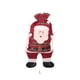 thumbnail image 3 of Ounissouiy Bolsa con cordón navideño de Papá Noel, bolsa de tela no tejida con bolsillo de rejilla roja de caramelo de Año Nuevo, embalaje de Kits de decoración para fiestas L, 3 of 6
