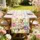thumbnail image 1 of CaiYueKe Easter Table Runner Decorations Linen Look Polyester Tablecloth Washable Dining Room Kitchen Decor Spring Home Party Holiday Decorative Centerpiece Runner for Tables, 1 of 7