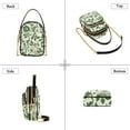 thumbnail image 3 of FORMRS Crossbody Bag for Women Shoulder Cell Phone Purse with Zipper, Green Floral, 3 of 7
