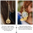 thumbnail image 2 of MasteelfCA Pocket Watch Retro Carved Necklace Accessory Alloy Pocket Watch Golden Color, 2 of 7