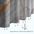 thumbnail image 6 of Gray Marble Orange Line Pattern Shower Curtain 36"x72" ,Bathroom Decorative Shower Curtains Set with 12 Hooks,Modern Waterproof Washable Shower Curtain, 6 of 6