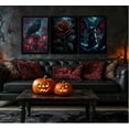 thumbnail image 2 of Vintage Gothic Canvas Wall Art Dark Academia Posters Prints Paintings Spooky Dark Rose Pictures Wall Decor for Bedroom Living Room Artwork Home Decoration（Only canvas）, 2 of 6