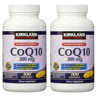 KS CoQ10 300 mg - 100 Softgels (Pack of 2)