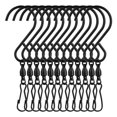 thumbnail image 1 of Juego de ganchos giratorios de metal con clip: 12 piezas para campanillas de viento, decoración de fiestas, iluminación exterior y artículos para acampar, 1 of 7