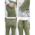 thumbnail image 4 of Adar Pro Heather Scrubs For Women - Slim Fit Tapered Scrub Pants, 4 of 7