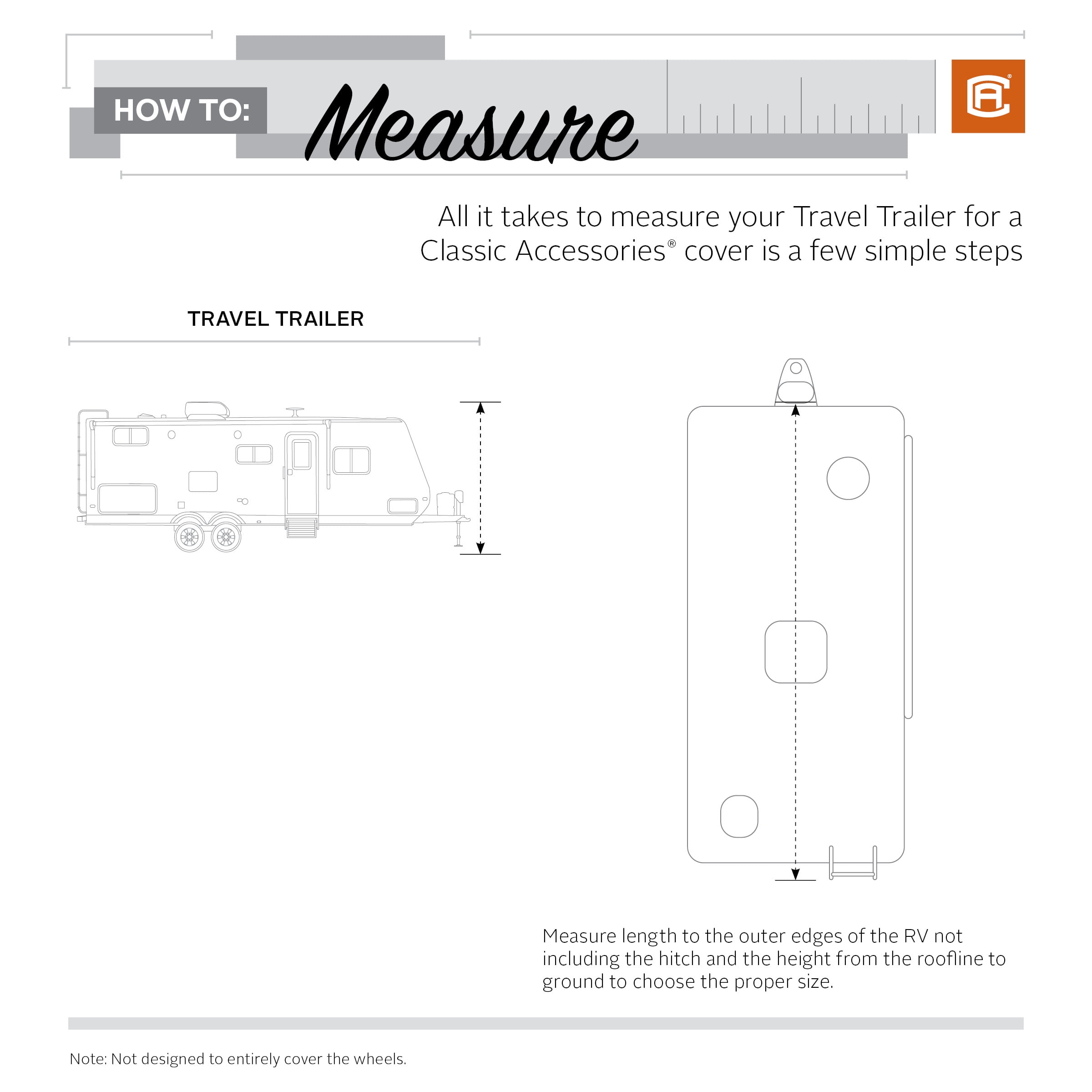 Classic Accessories Over Drive PolyPRO™3 Deluxe Travel Trailer Cover or Toy Hauler Cover, Fits 38' - 40' RVs