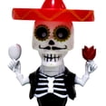 thumbnail image 7 of Yvsxxv 2 Pcs Day of the Dead Dancing Girl Solar Figurines & Knick-Knacks Mexican Folk Art Decor for Desk, 7 of 7