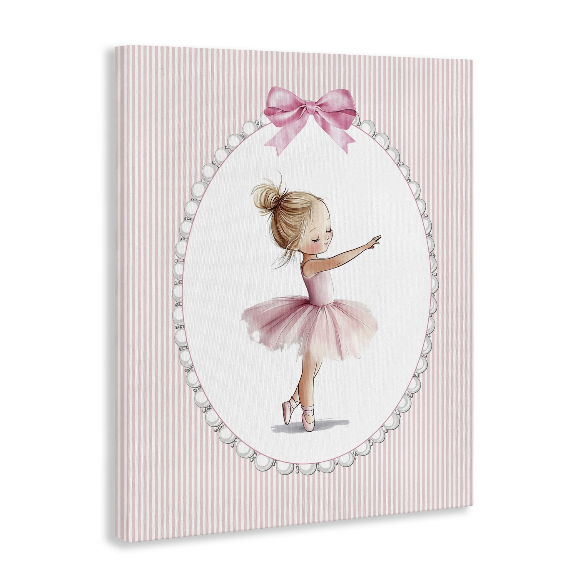 Stupell Industries Blush Pink Ballerina Canvas Wall Art, design by Christine Simpson Art