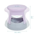 thumbnail image 2 of ECR4Kids Active Storage Wobble Stool, 15in Seat Height, Children's Furniture, Light Purple/Light Grey, 2 of 9